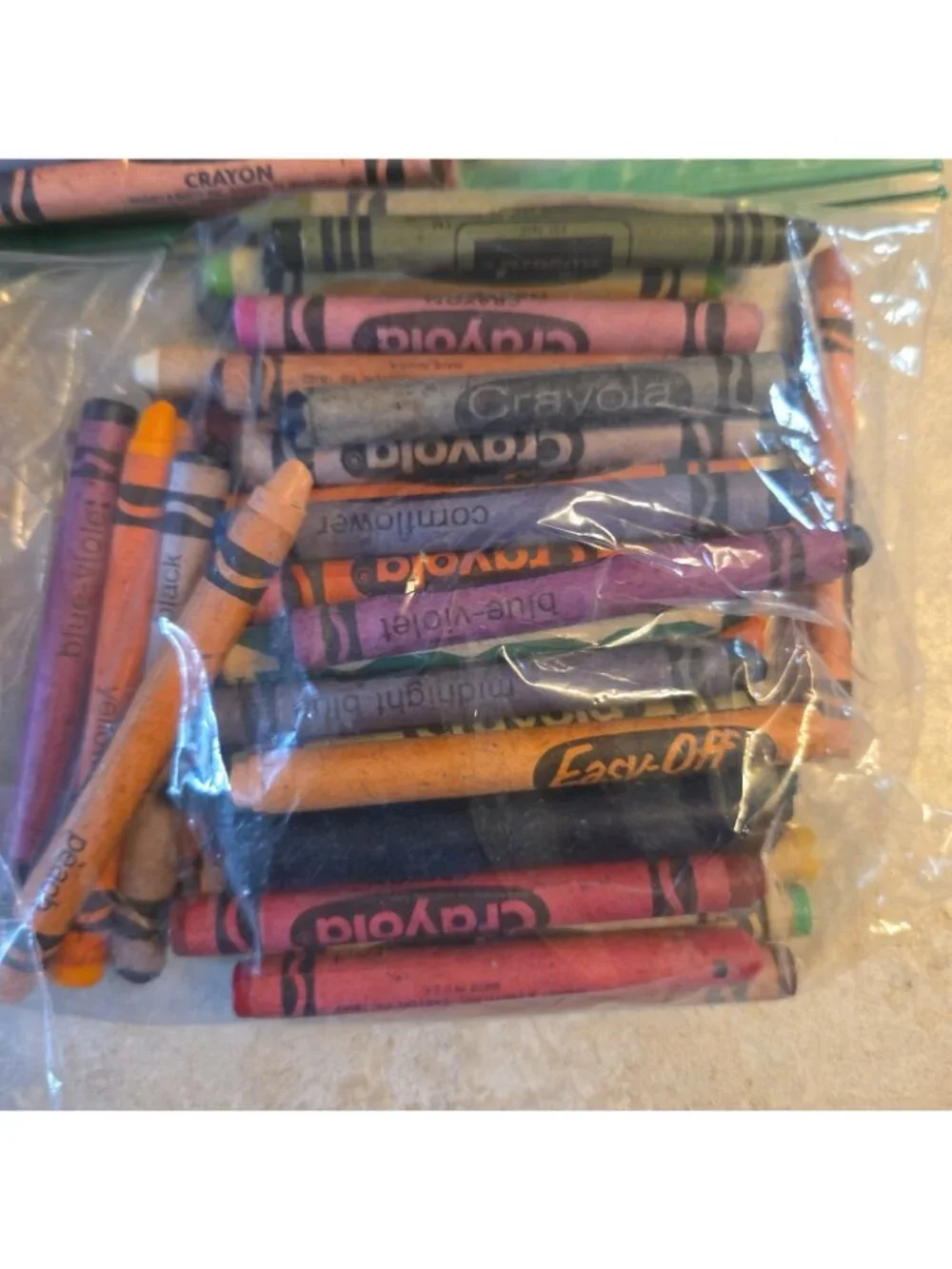 Vtg Crayola Crayons Loose Mixed Lot 80s 90s Melting Crafts Coloring 1.5#